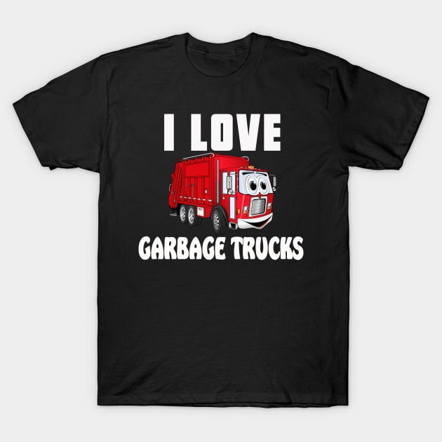 Garbage Truck T-Shirt by Happy Art Designs